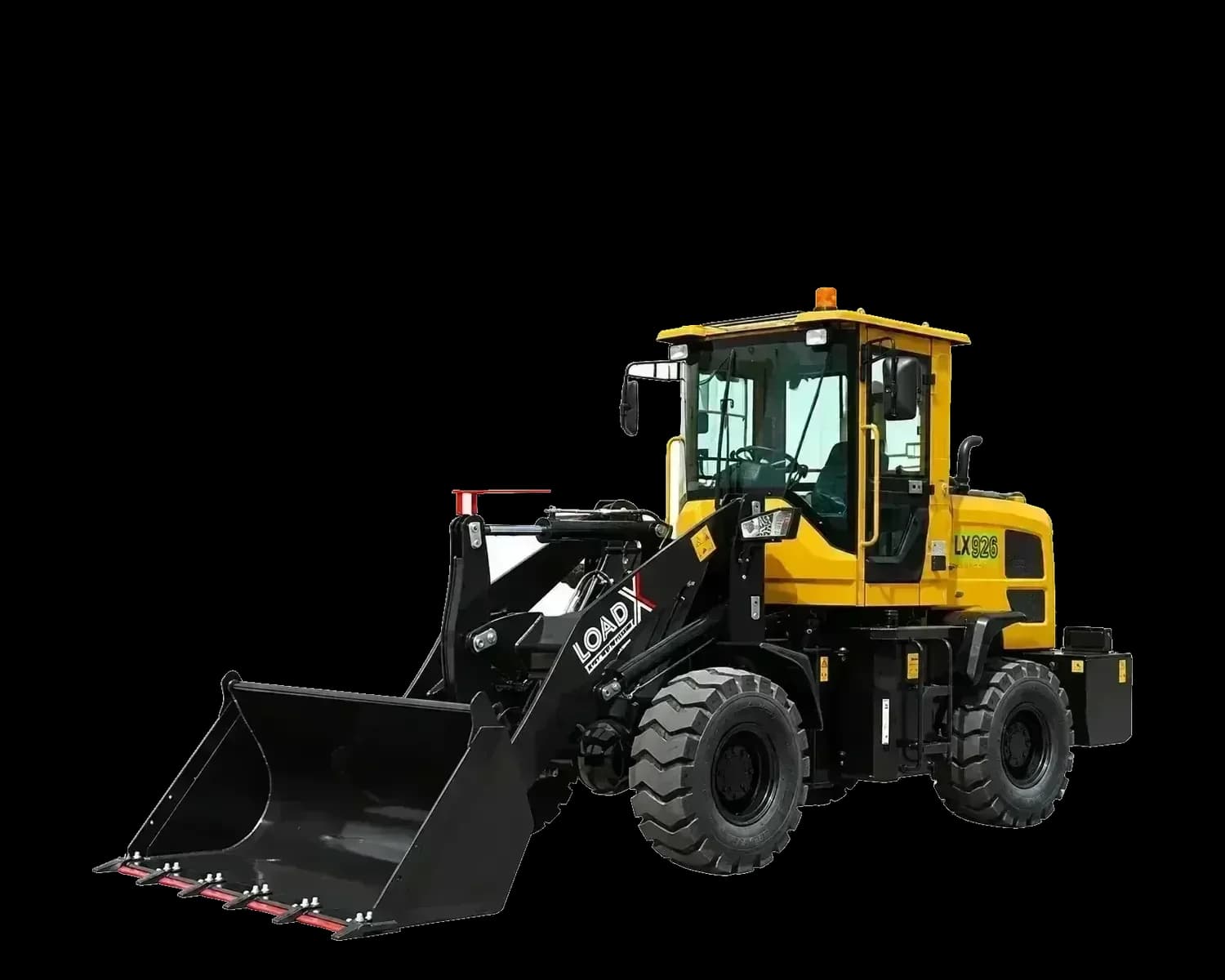 LOAD-X LX-926 wheel loader, isolated on white