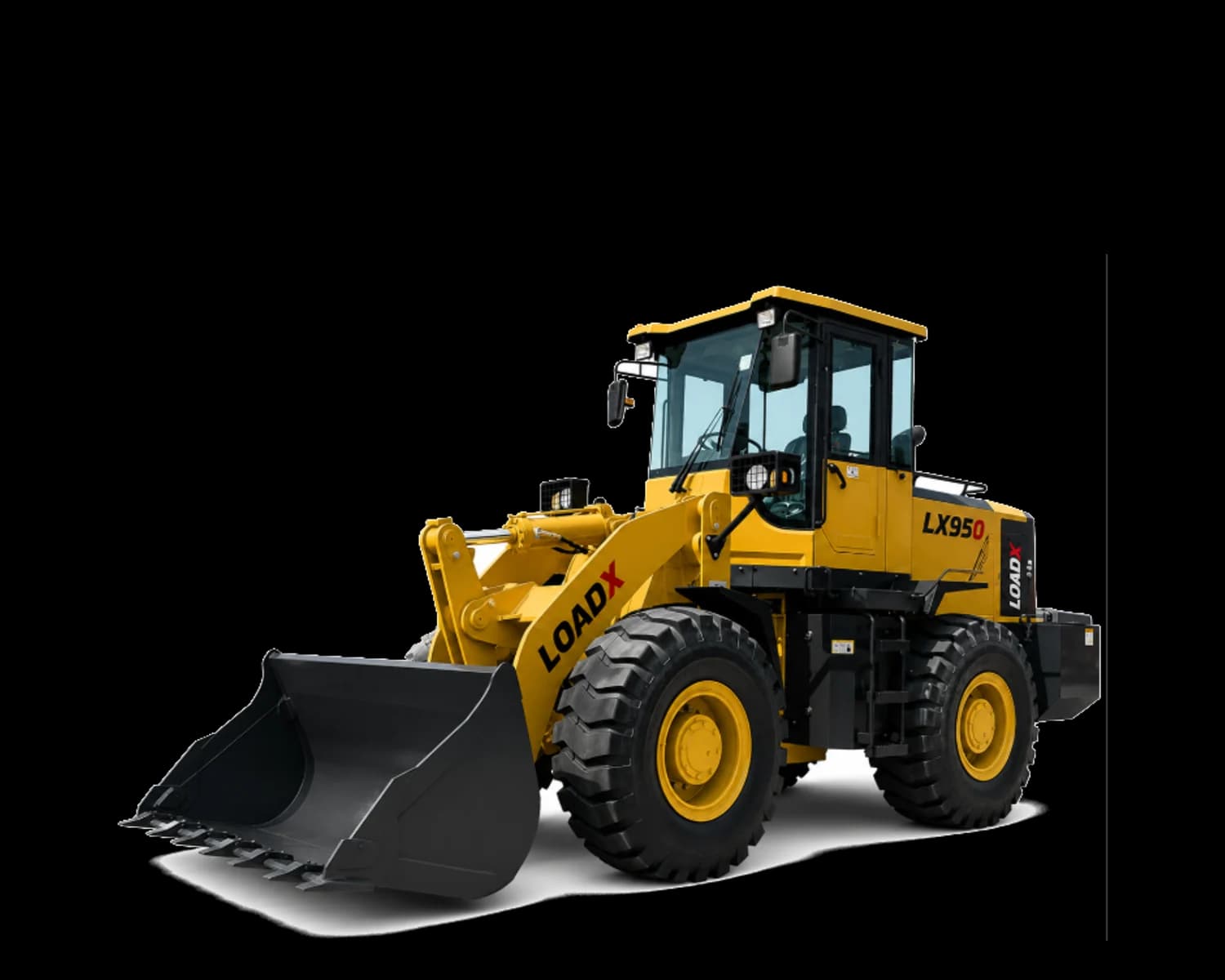 LOAD-X LX-950 wheel loader, isolated on white