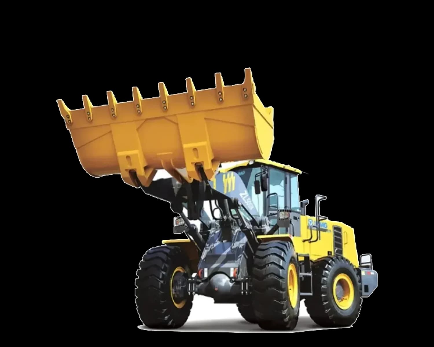 XCMG ZL50GN wheel loader, isolated on white